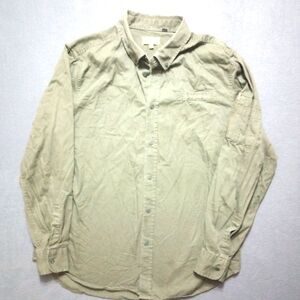 Poggy The Man Button Down Shirt Olive Drab Green Men's Size XL